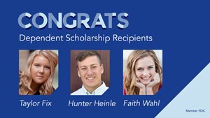 Congrats to Dependent Scholarship Recipients