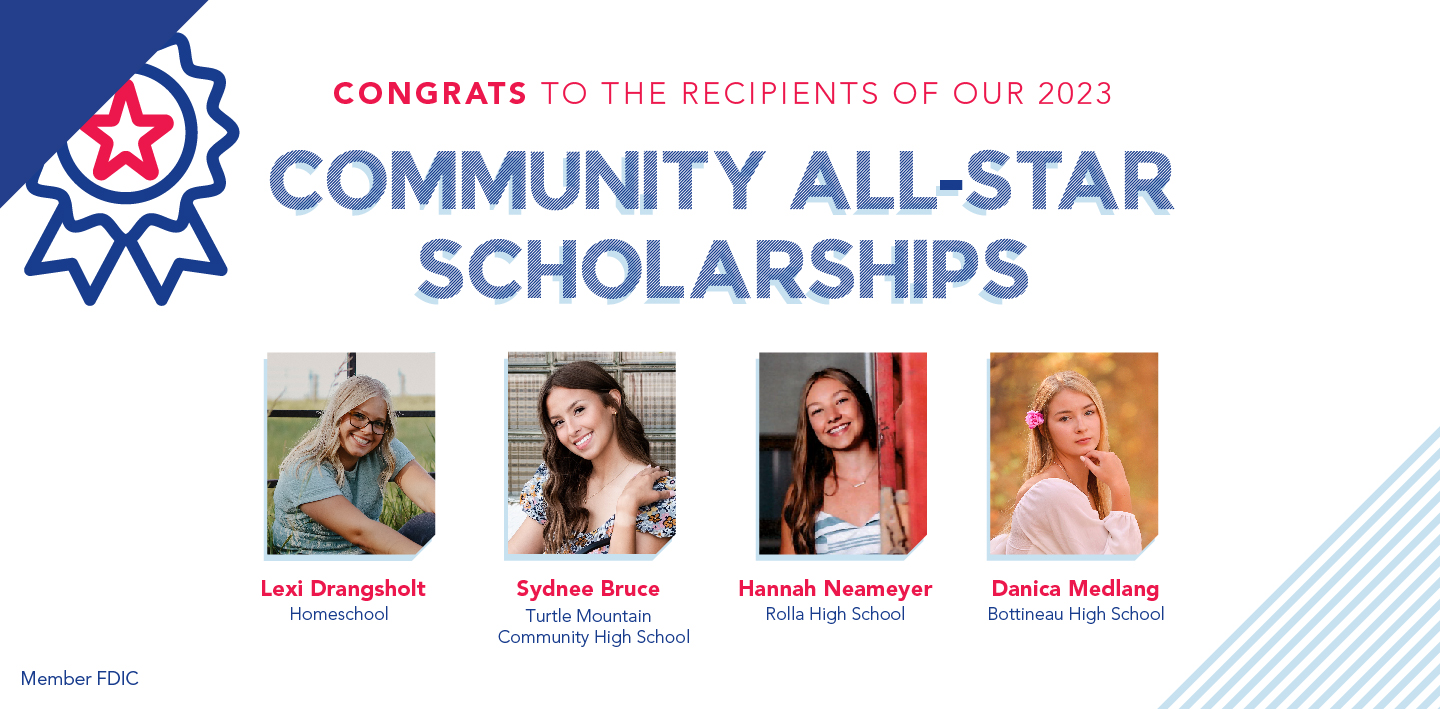 Starion Bank awards scholarships in Bottineau, Rolla, Dunseith and Mohall